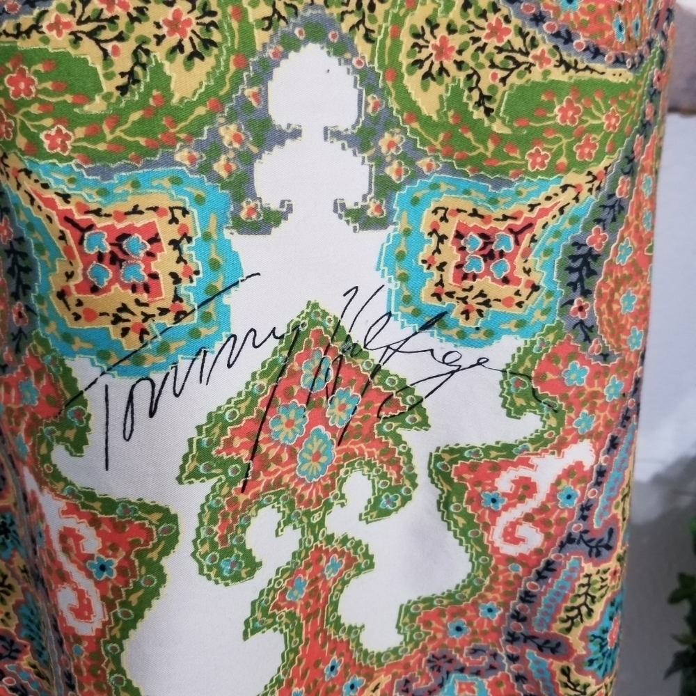 Tommy Hilfiger Paisley Art Deco Pencil A-Line Skirt Multi-Color Size 4 - Picture 7 of 13
